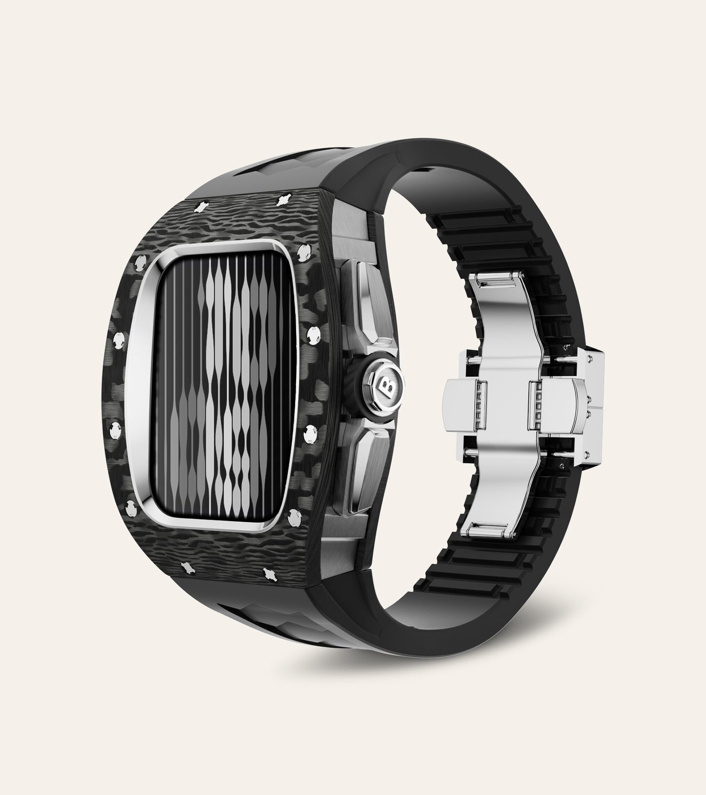 Apple Watch Case | Core Carbon - Chrome Black