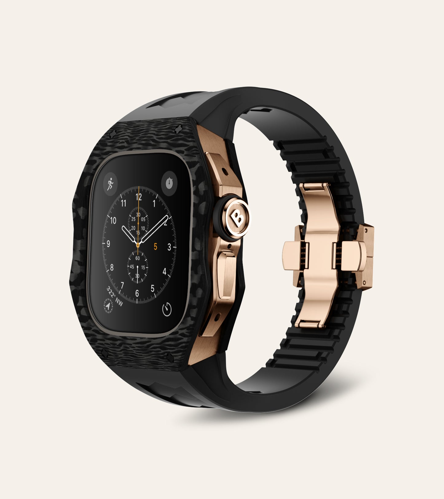 Apple Watch Ultra Case | Titan Carbon - Blush Black