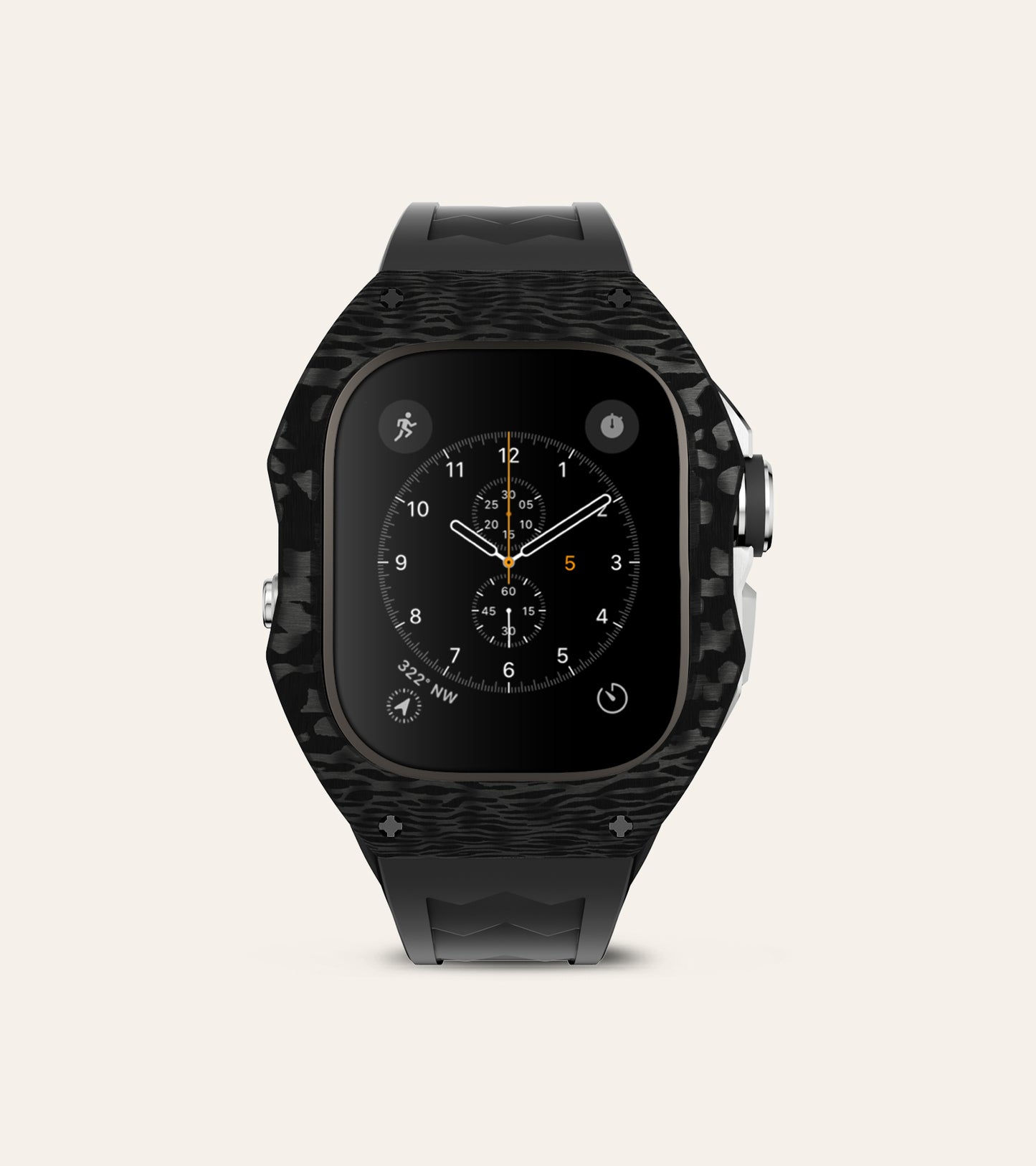 Apple Watch Ultra Case | Titan Carbon - Chrome Black
