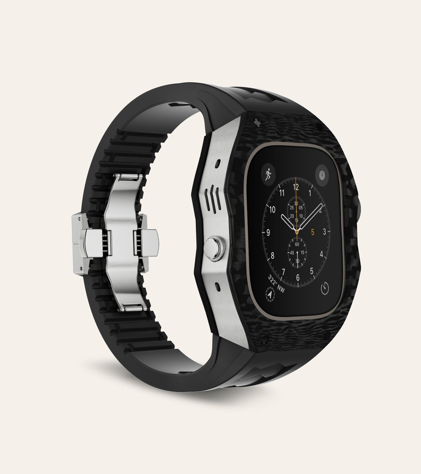 Apple Watch Ultra Case | Titan Carbon - Chrome Black