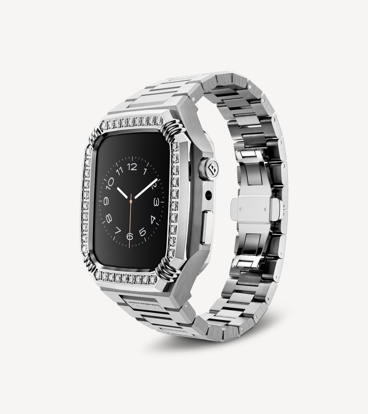 Brilinton - Apple Watch Case - Essential Stones - Silver - Angle