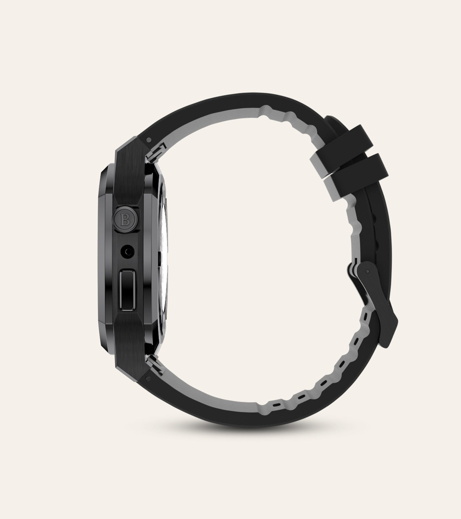 Brilinton - Luxury Apple Watch Case Active Bold One - Black - Side