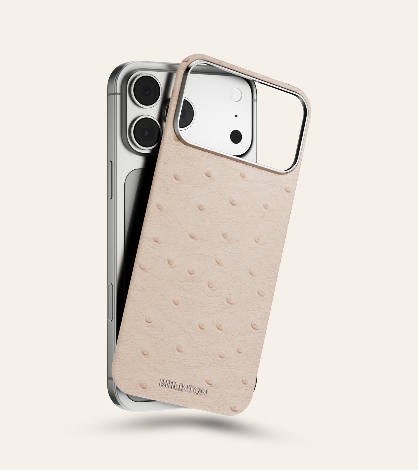iPhone MagSkin | Ostrich - White Dune