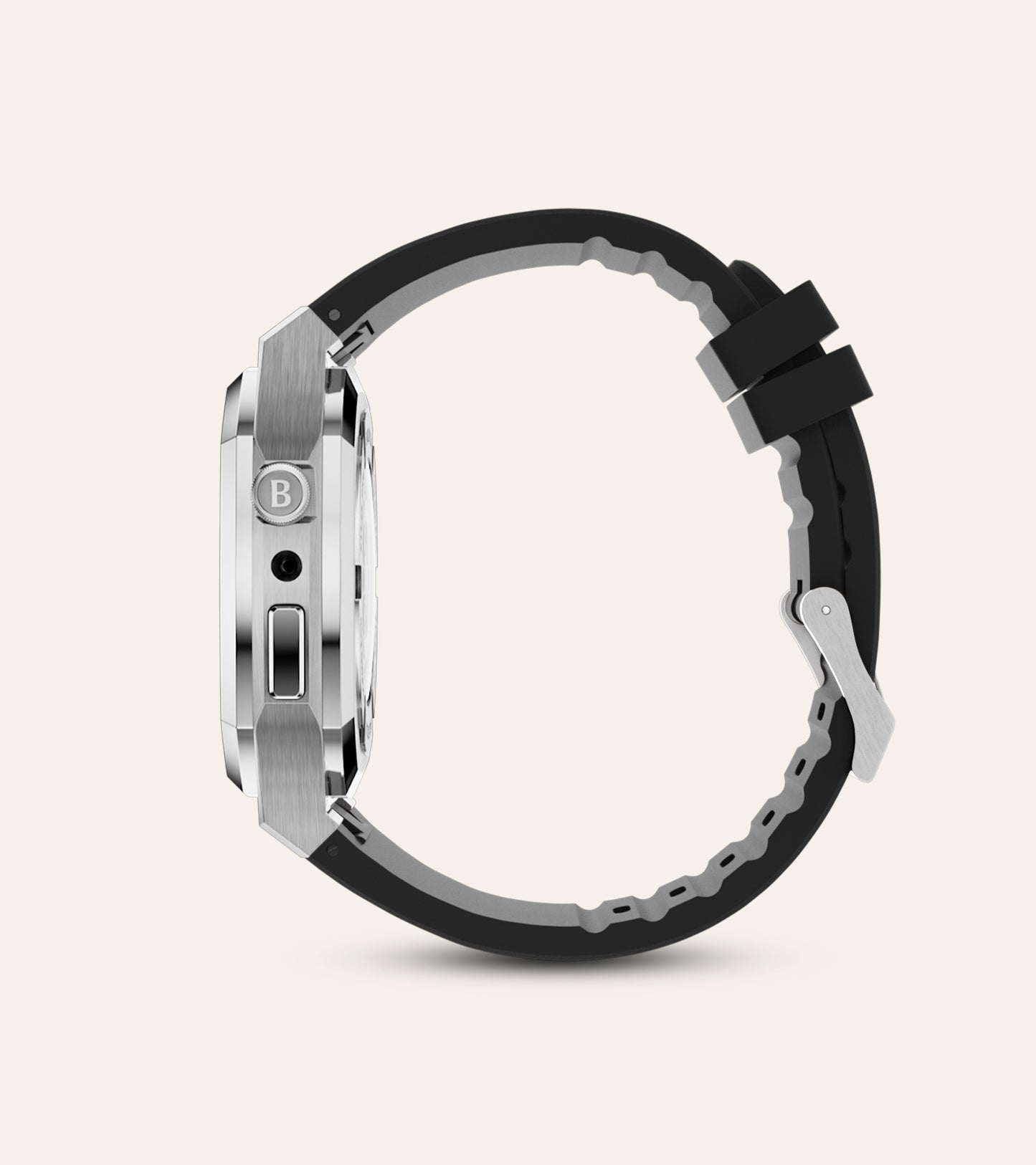 Brilinton Apple Watch Case - Active Bold One - Silver - Side