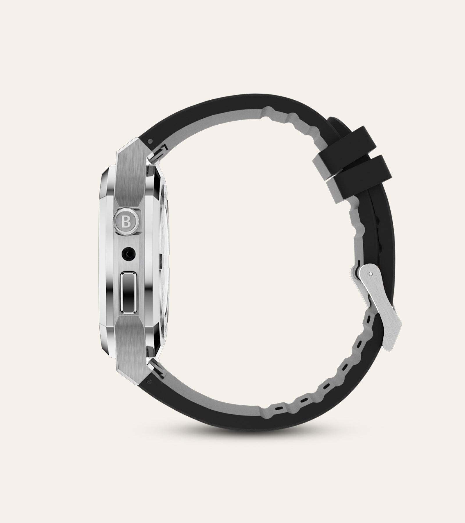 Brilinton Apple Watch Case - Active Bold One - Silver - Side