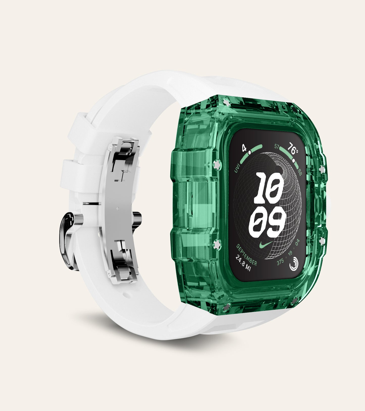 Apple Watch Case | Core Clear - Emerald Snow