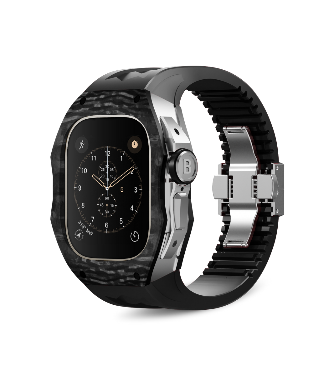 Apple Watch Ultra Case | Titan Carbon - Chrome Black