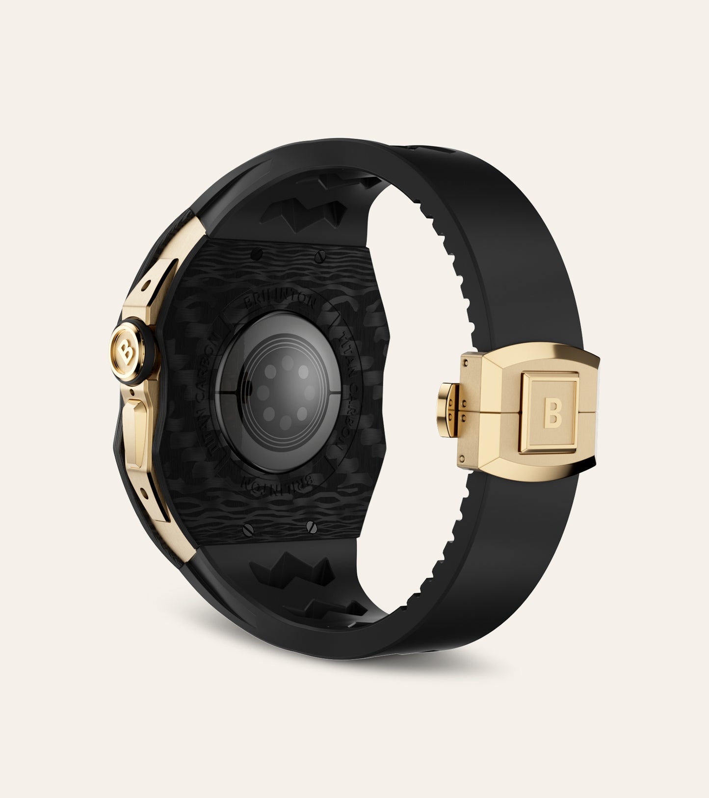 Apple Watch Ultra Case | Titan Carbon - Gold Black