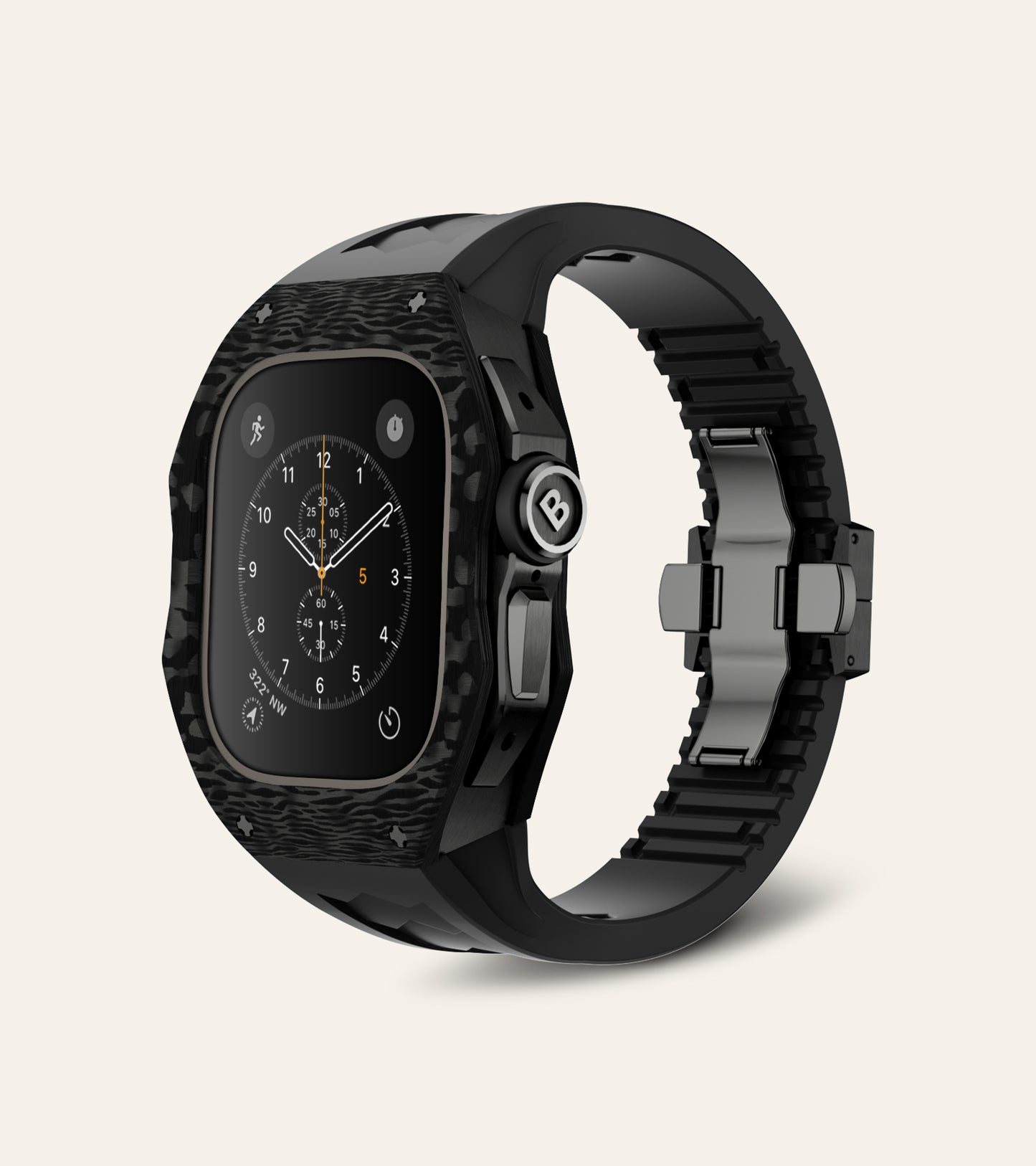 Apple Watch Ultra Case | Titan Carbon - Raven Black