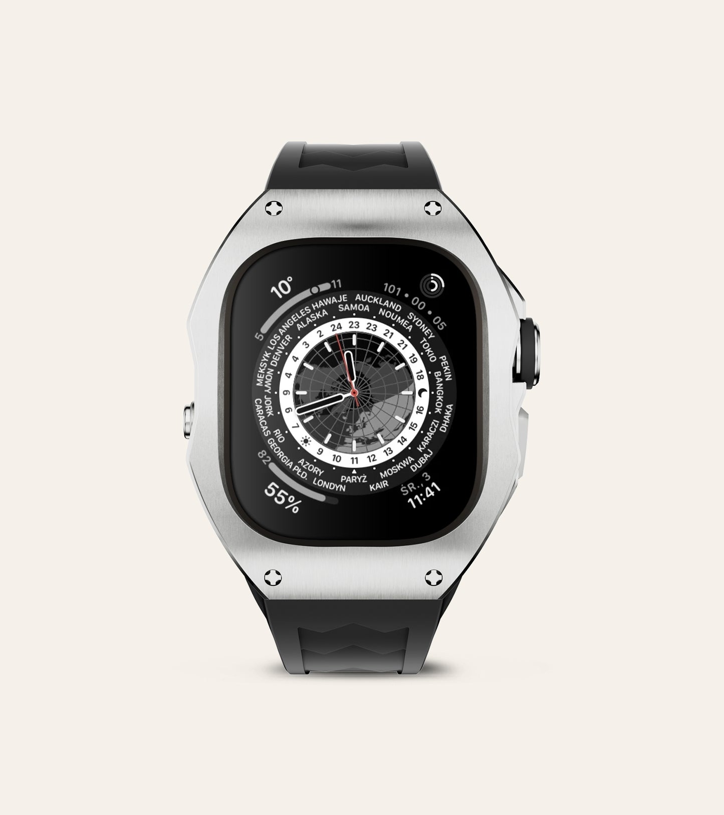 Apple Watch Ultra Case | Titan Titanium - Silver