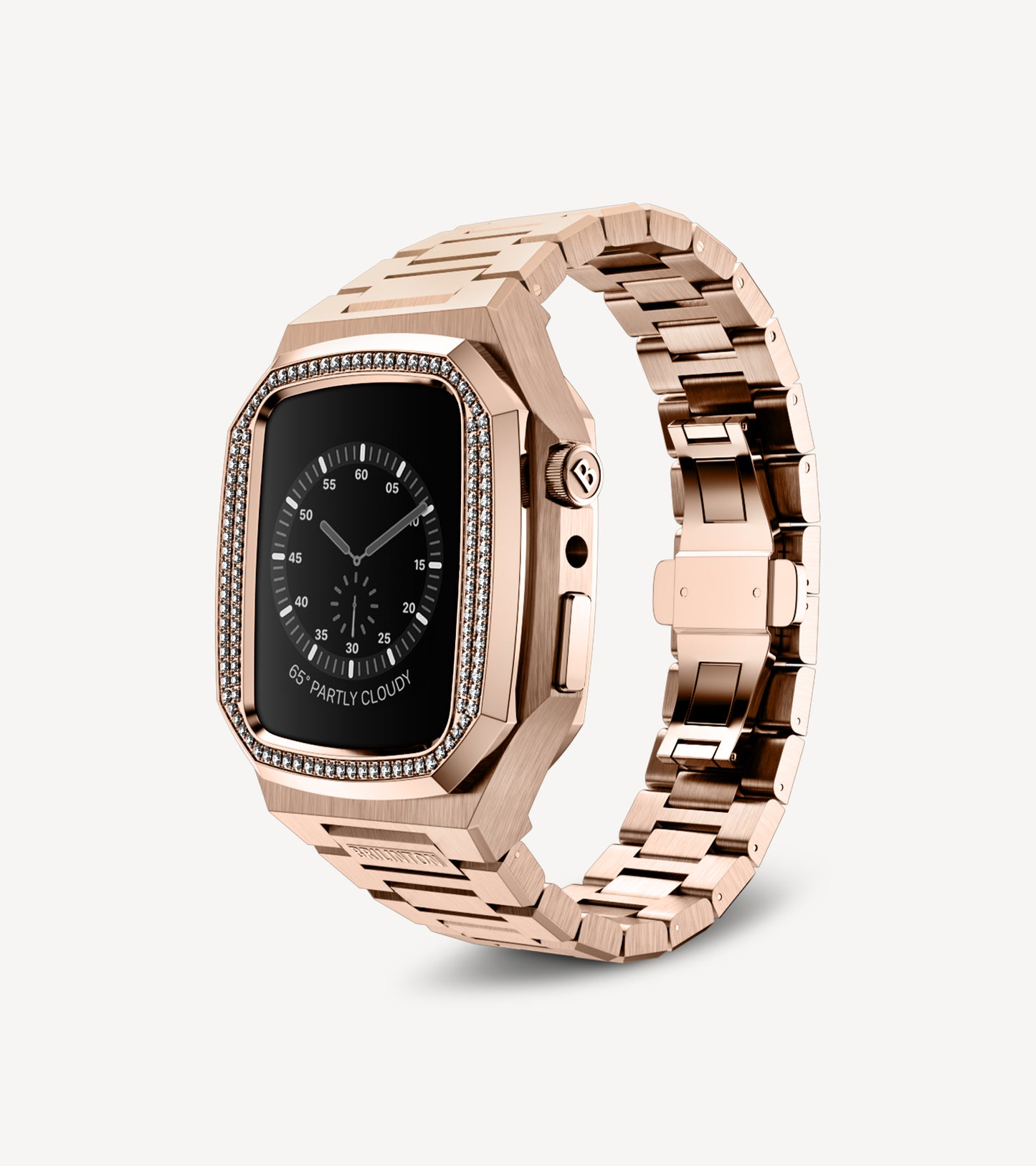 Brilinton - Apple Watch Case - ‏‏‏‏‏‏Essential Stones - Rose Gold - Angle