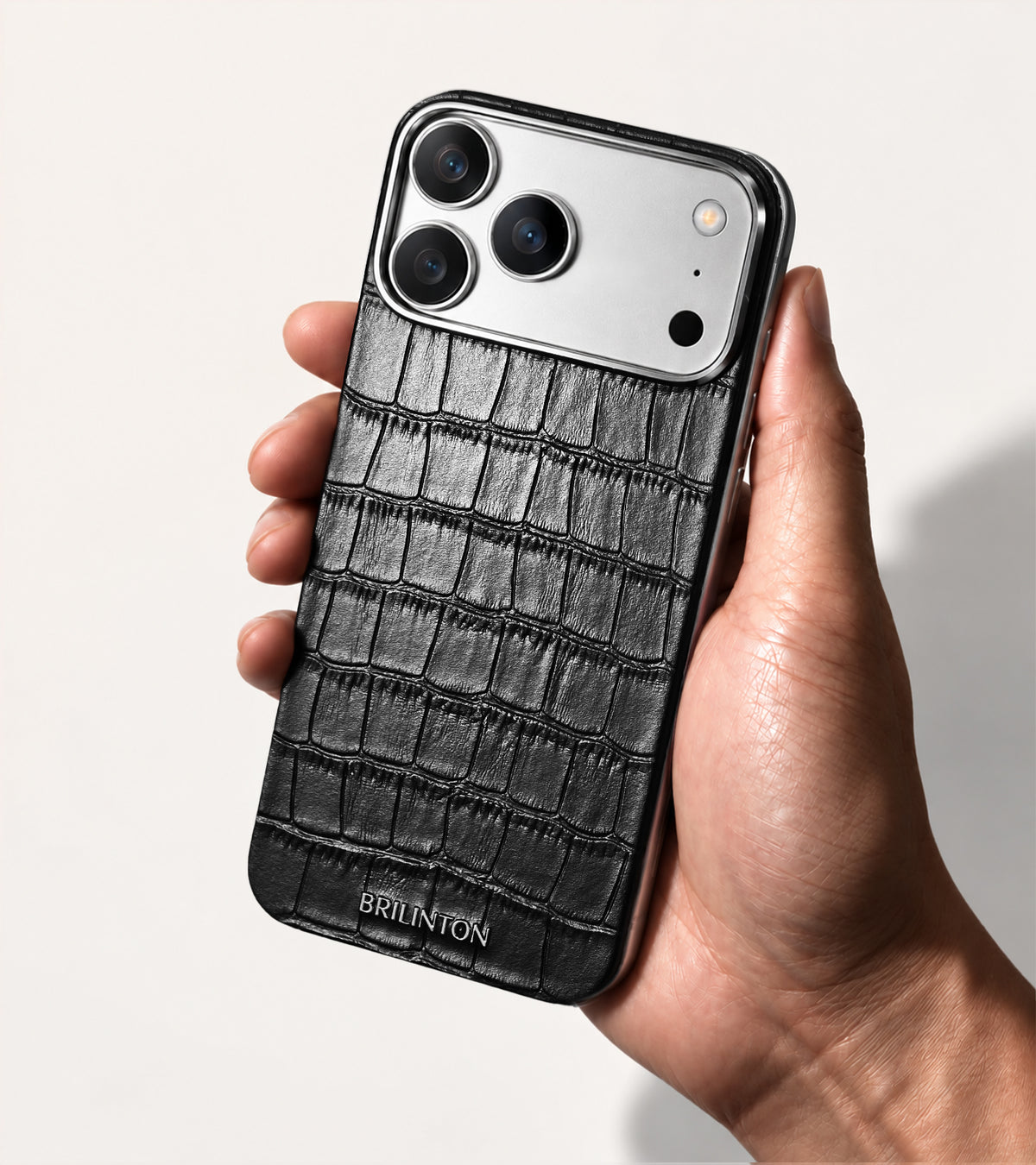 Slate Crocodile MagSkin™ - Obsidian Black