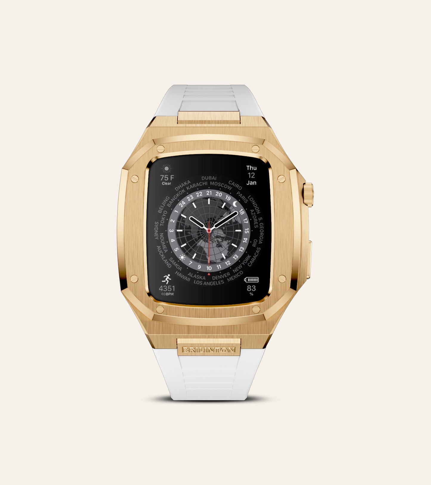 Brilinton Apple Watch Case Active Tone - Gold - Front