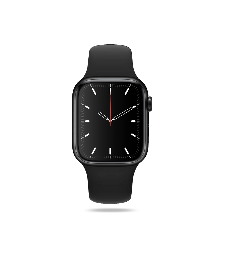 Rose gold apple watch 2025 with black sport band