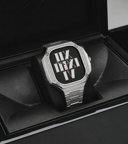Monarch Crystals WatchWare™ - Silver | Apple Watch